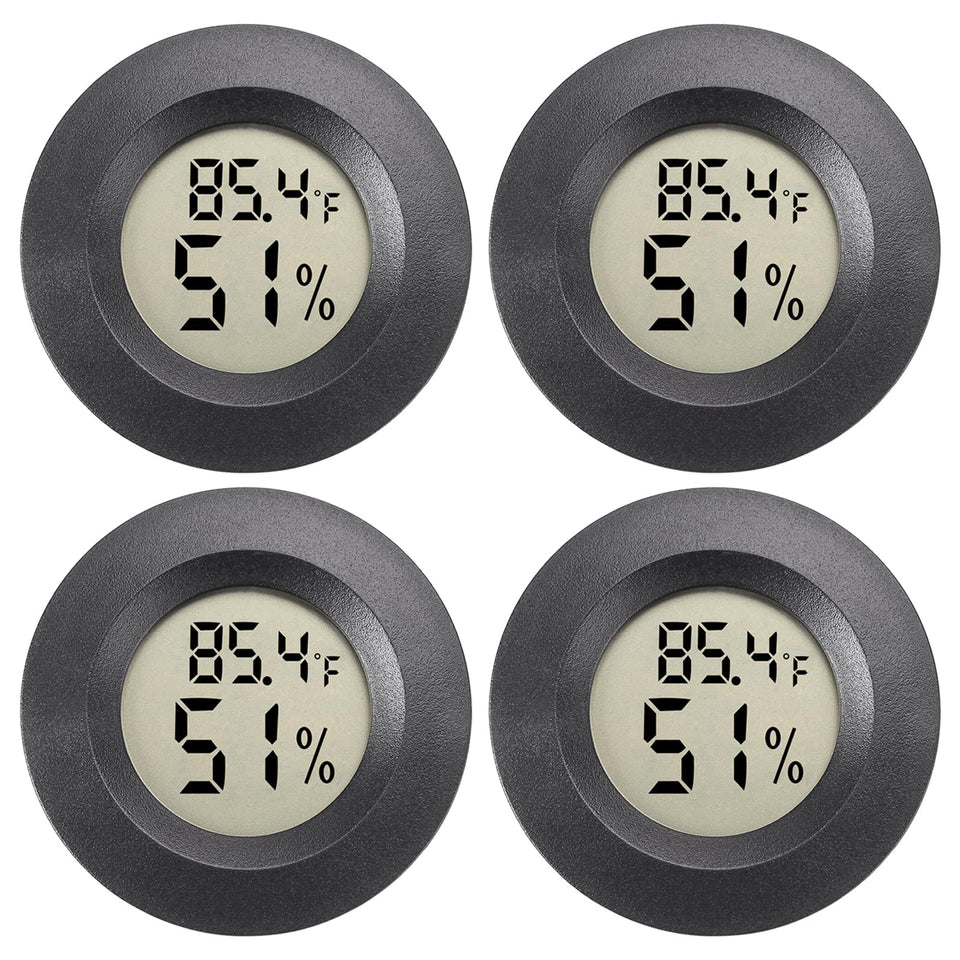 WEIMELTOY mini hygrometer with compact display for quick room monitoring