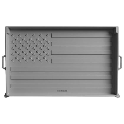 WEISSBOX 36-inch silicone griddle mat cover protecting the Blackstone surface.