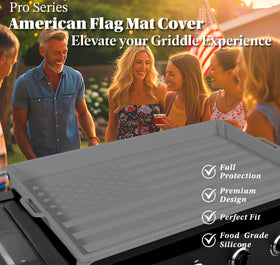 WEISSBOX corner tabs secure the mat during windy outdoor cooking.