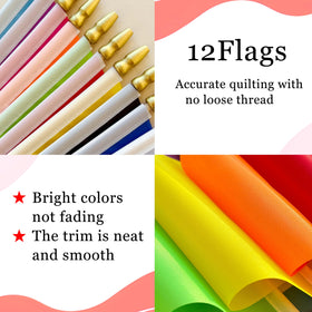 WEITBF multi-color pennants ideal for classroom, patio, or garden decor