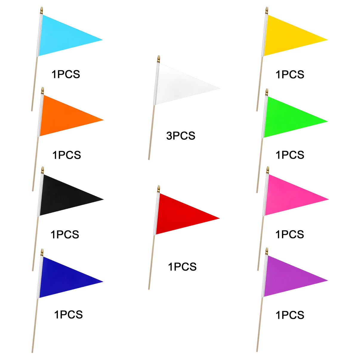 WEITBF sublimation-ready pennants for custom designs