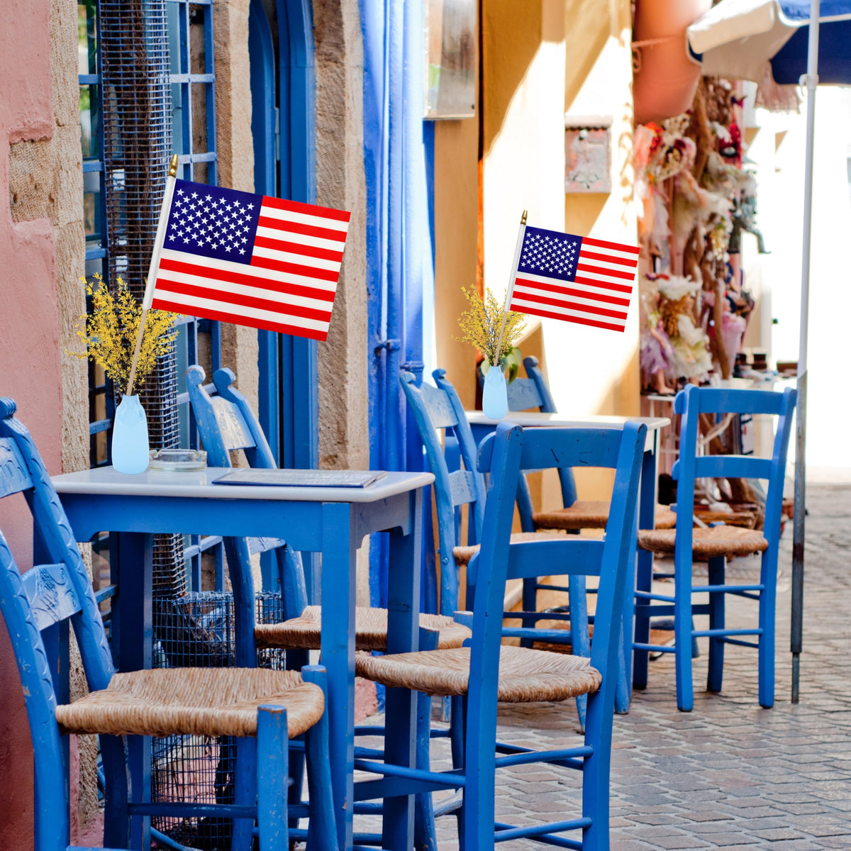 WEITBF weather-resistant flag on stick designed for rain or shine