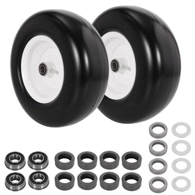 WEIYINGSI 13x5-6 flat-free tire front view showing rugged puncture resistance