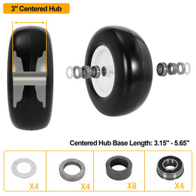 WEIYINGSI white wheel detail with even weight distribution