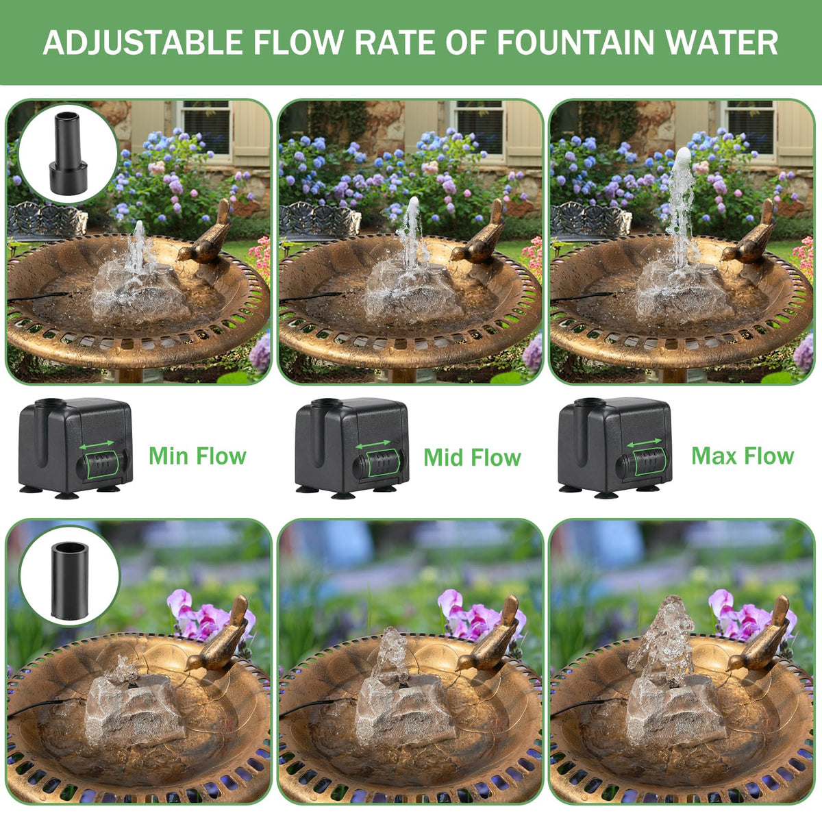 WEIYOONS rock-style outdoor fountain adds natural charm and weather resistance