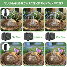 WEIYOONS rock-style outdoor fountain adds natural charm and weather resistance