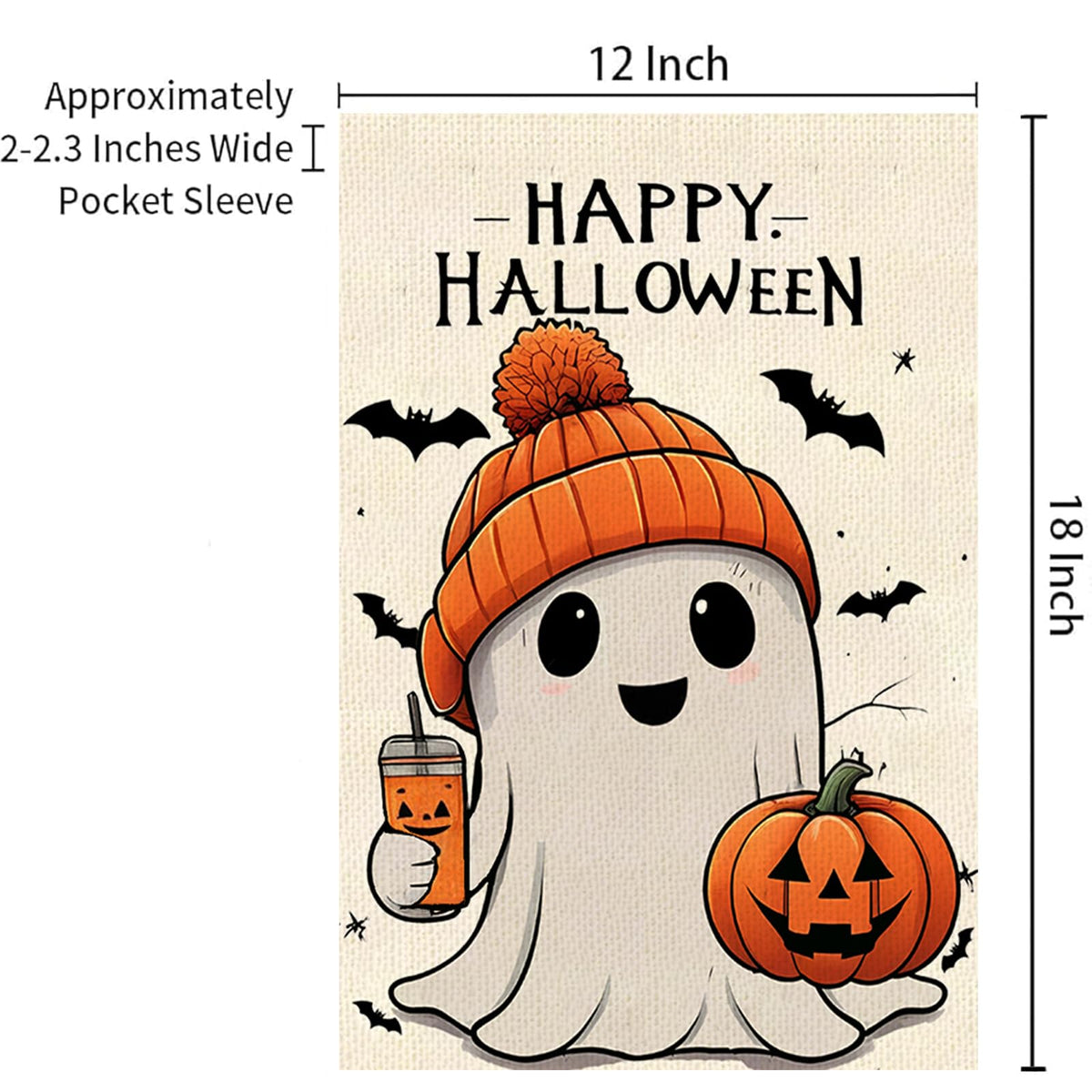 Weizedm burlap yard flag featuring pumpkins for seasonal charm.