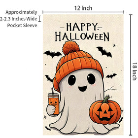 Weizedm burlap yard flag featuring pumpkins for seasonal charm.