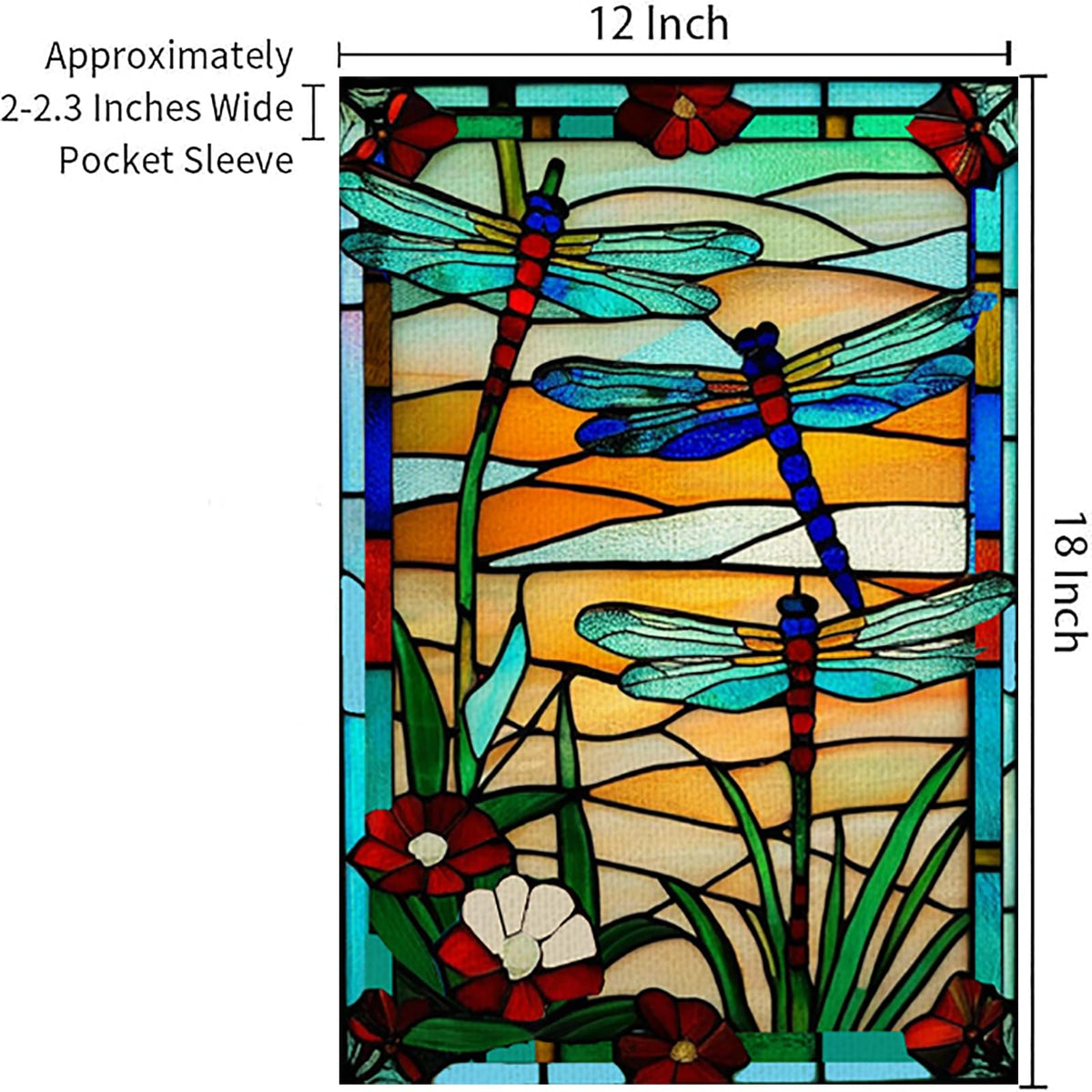 Weizedm double-sided garden flag, 12x18, visible from both angles to maximize decorative impact.
