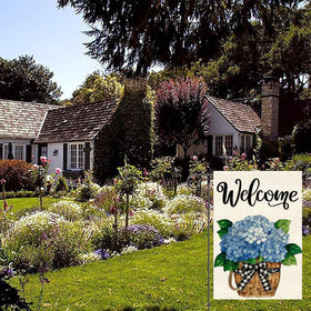 Weizedm Hydrangea garden flag ready as a thoughtful seasonal gift
