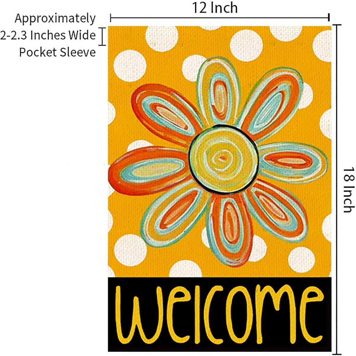 Weizedm polyester flag close-up showing durable fabric texture and vibrant colors.