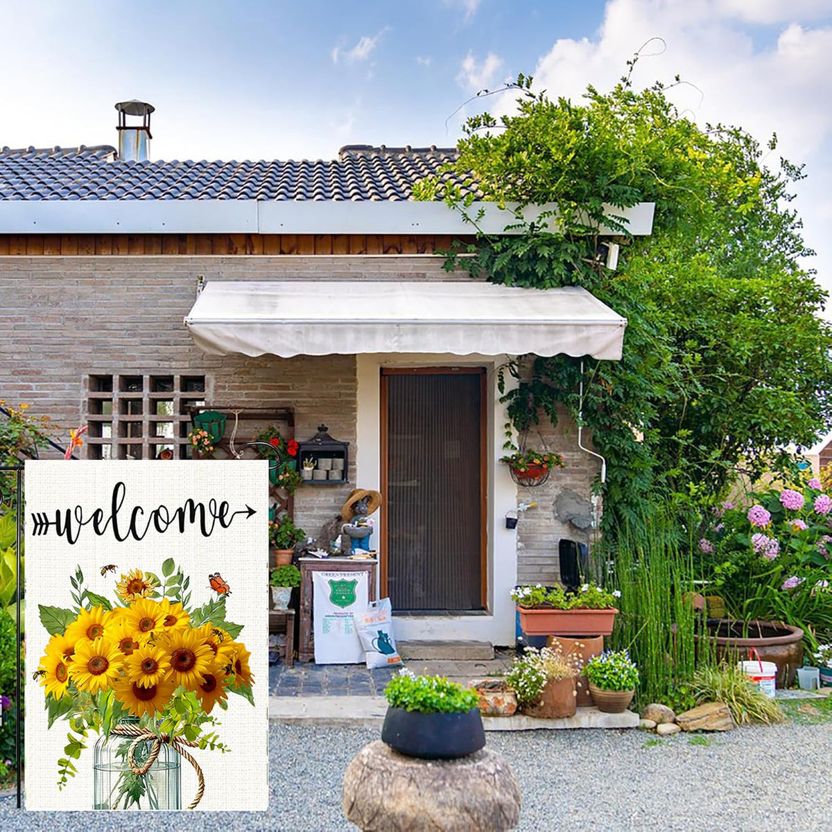 weizedm porch yard flag 12x18 quick seasonal upgrade