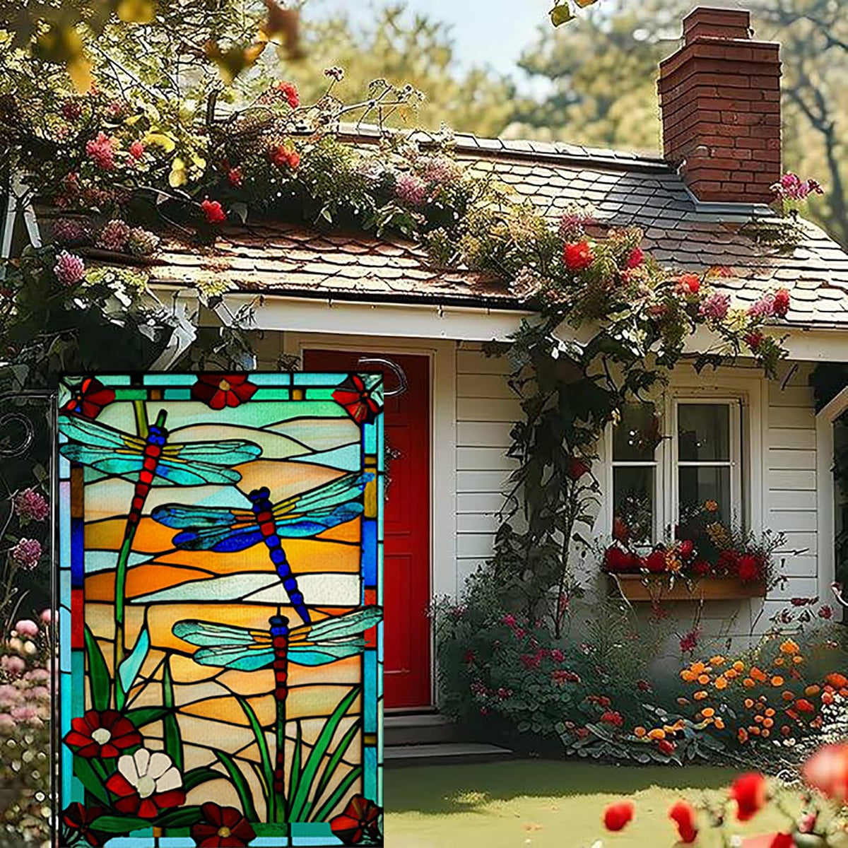 Weizedm seasonal garden flag ideal for patios and porches.