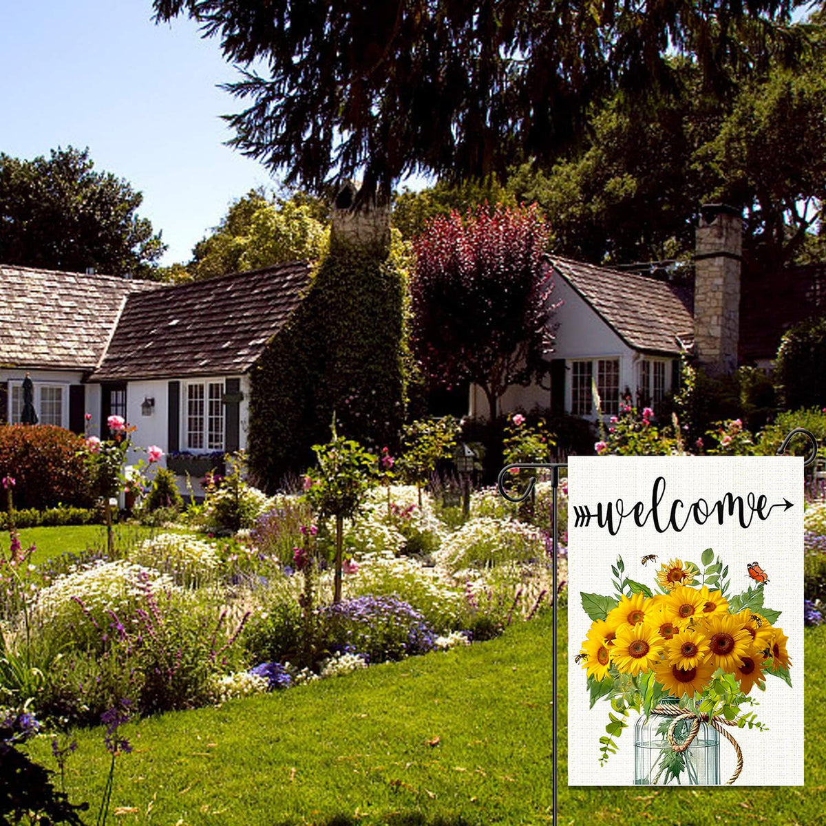 weizedm spring summer flag ideal for greeting guests and curb appeal