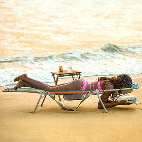 WEJOY chair backrest with 5 positions supports lounging, reading, and sunbathing.