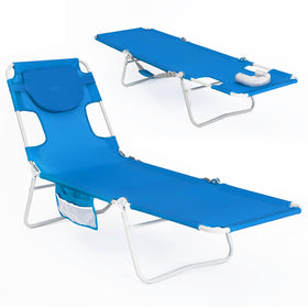 WEJOY folding tanning chair with face hole enhances comfort for sunbathing