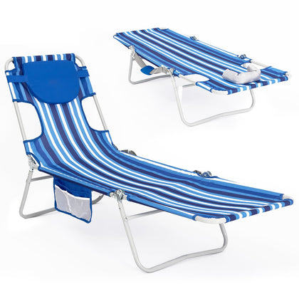 WEJOY folding tanning chair with face hole for comfortable outdoor sunbathing