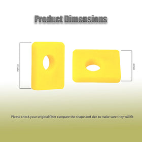 Welandya air filter foam cartridge closeup highlights durable foam for effective filtration.