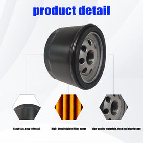 Welandya 12-050-01 oil filter top view highlights 3/4-16 thread compatibility