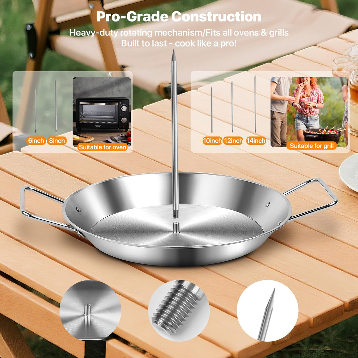WellFar heat-resistant tongs included for safe handling during cooking.