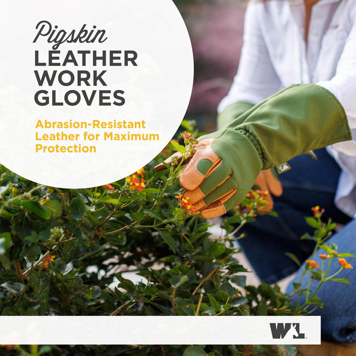 Wells Lamont Rosetender gloves reinforced palm highlight durability for heavy-duty garden tasks.