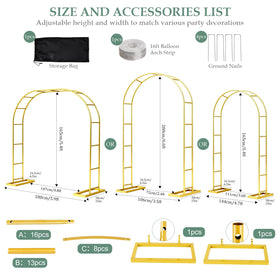WellSign balloon arch kit base included for stable outdoor display
