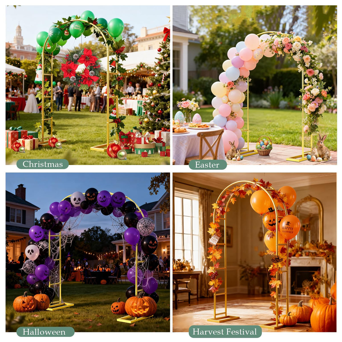 WellSign balloon arch zipper clips enable quick, secure setup