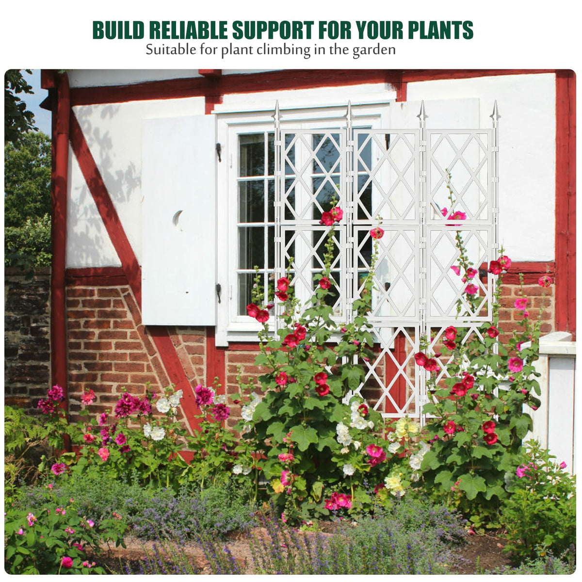 WellSign DIY garden fence trellis enabling multiple configurations