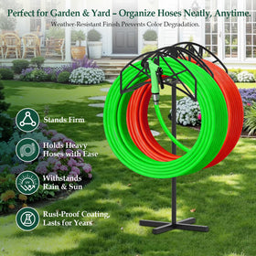 WellSign double basket design stores two hoses neatly