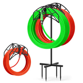 WellSign garden hose holder stand for organized yard storage