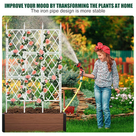 WellSign indoor-outdoor garden trellis blends with yard or patio