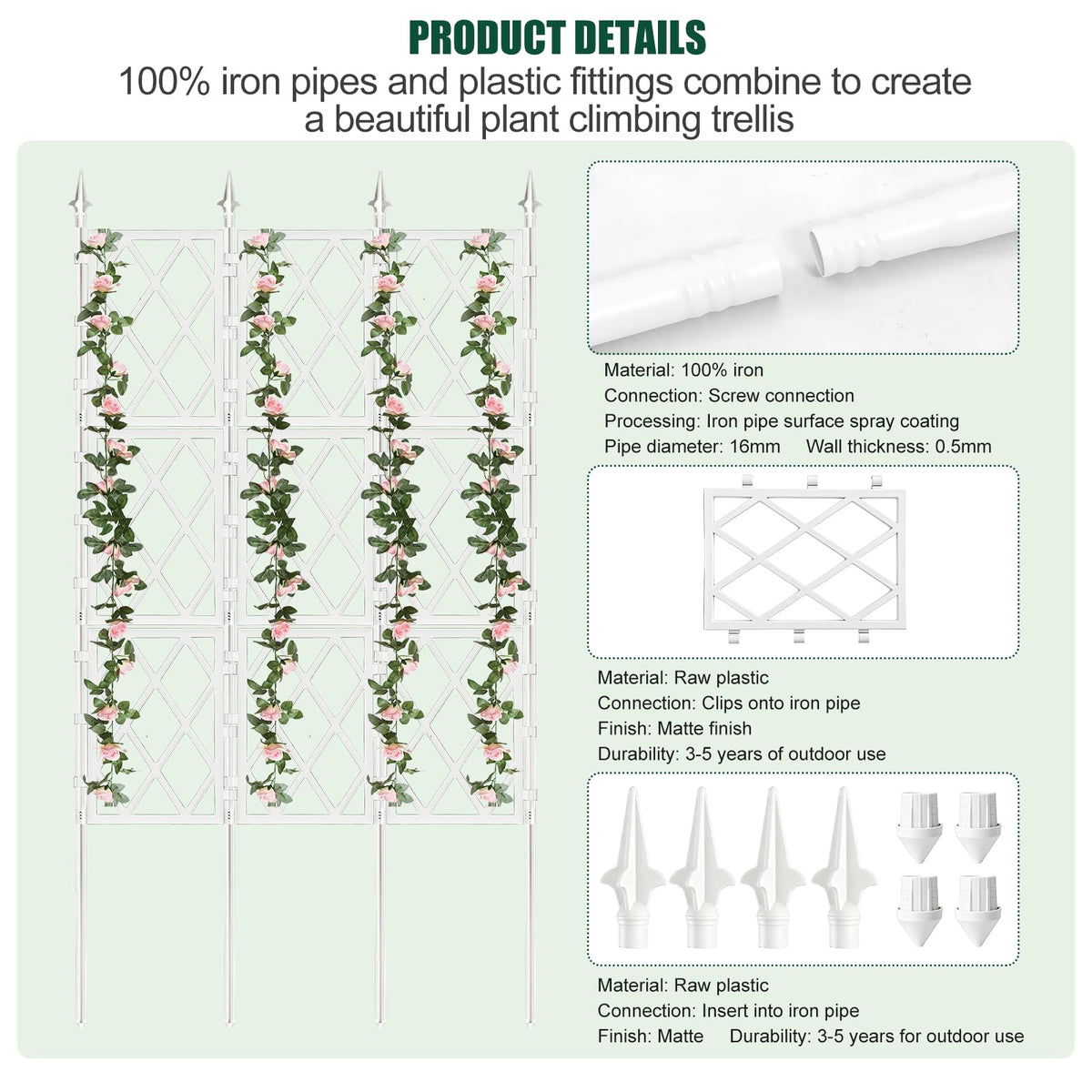 WellSign ivy vines climbing trellis ideal for vertical growth