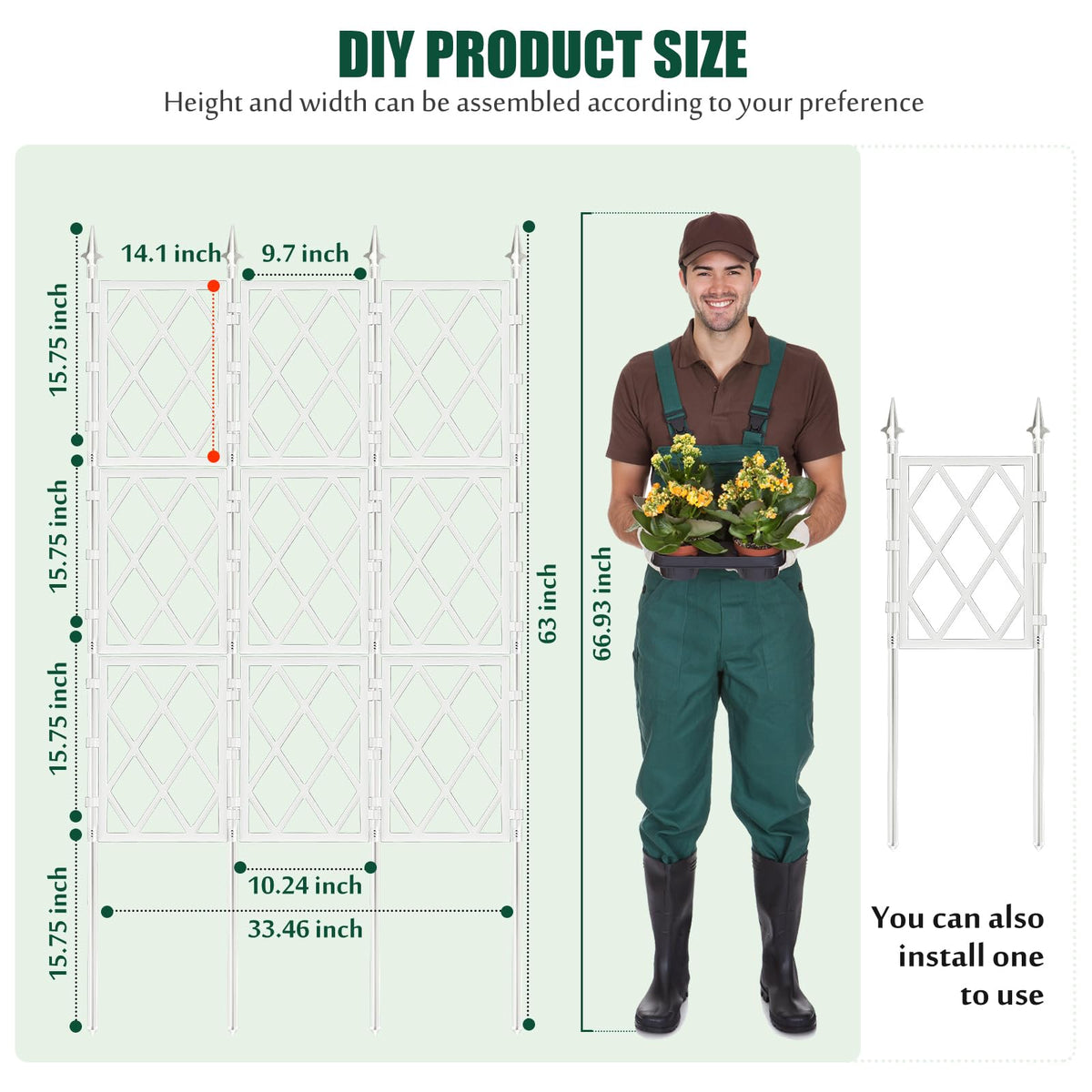WellSign garden twist tie 65.62 ft for securing vines along the trellis