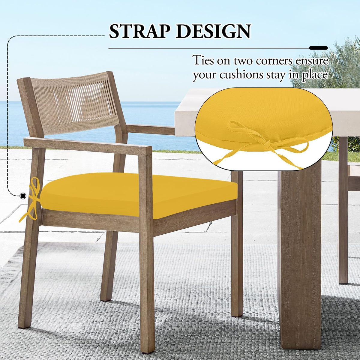 Wellsin cushions are easy to clean with a damp cloth