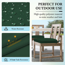 Wellsin cushions illustrating foam padding for extended comfort during long patio meals