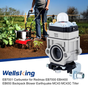 Wellsking EB7001 carburetor fit on Redmax blower enables smooth operation.
