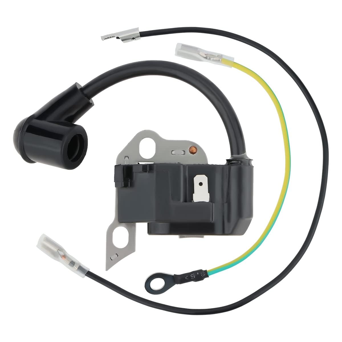 Wellsking ignition coil kit Stihl MS170-MS180 side view showing compact build.