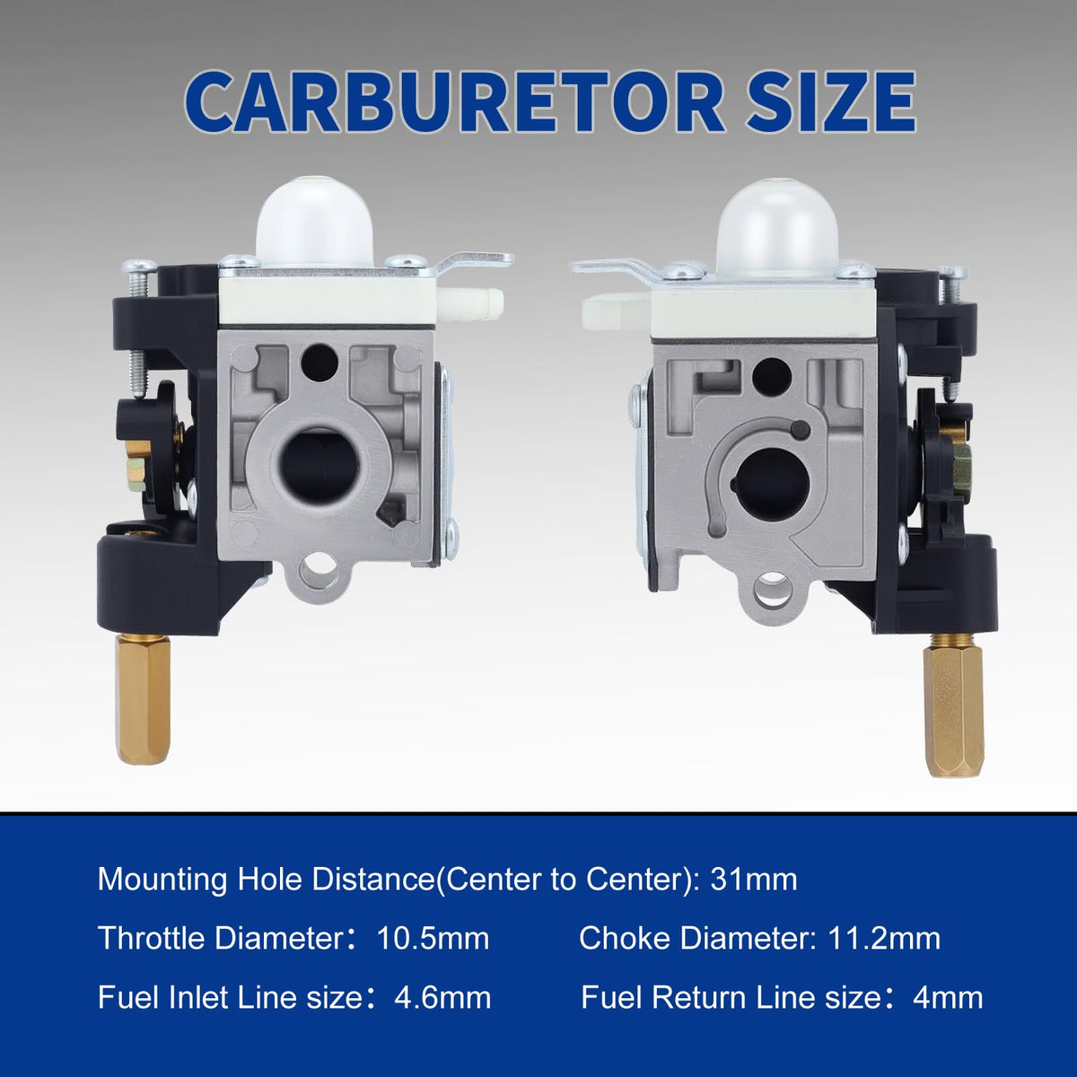 Wellsking RB-K84 carburetor external fit for Echo SRM-265 series trimmers