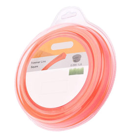 Wellsking square trimmer line 0.095 inch on a 1 lb spool for tough weeds, durable core.