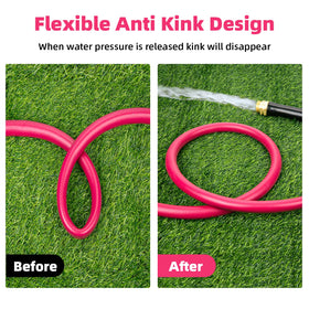 Welluck Garden Hose 58in 50ft BPA-free and safe for drinking-water tasks