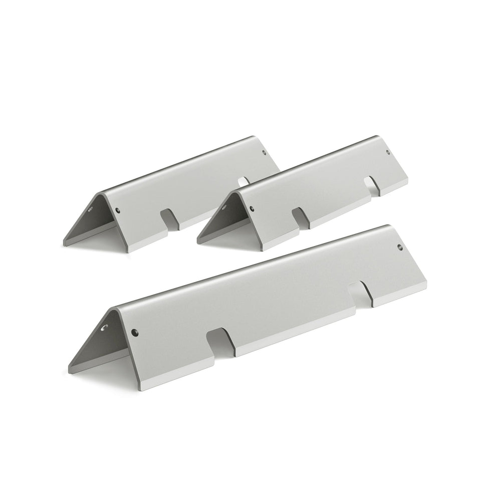 WEMEIKIT 67045-7635 flavorizer bar front view in polished stainless steel for durable grilling.