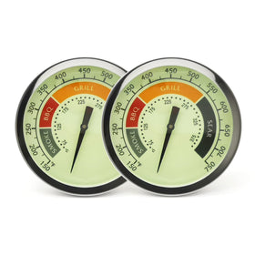 WEMEIKIT luminous BBQ thermometer dial glows for easy night grilling.