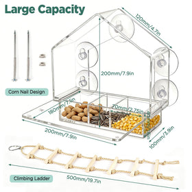wemidels Drainage Holes For Airflow keep contents dry inside the feeder