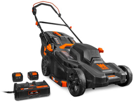 WEN 20V Max 19-Inch mower front view for efficient cordless cutting in small yards