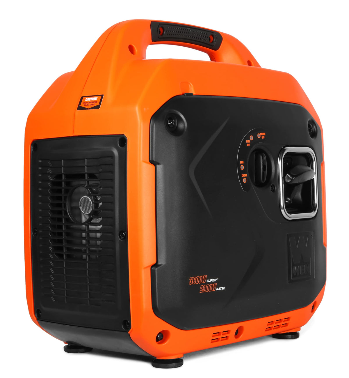 WEN 3600-Watt inverter generator weighing 46 pounds for easy transport