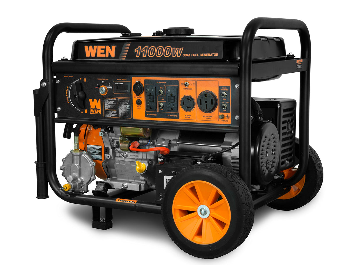 WEN DF1100T dual-fuel selector switch for gas or propane use