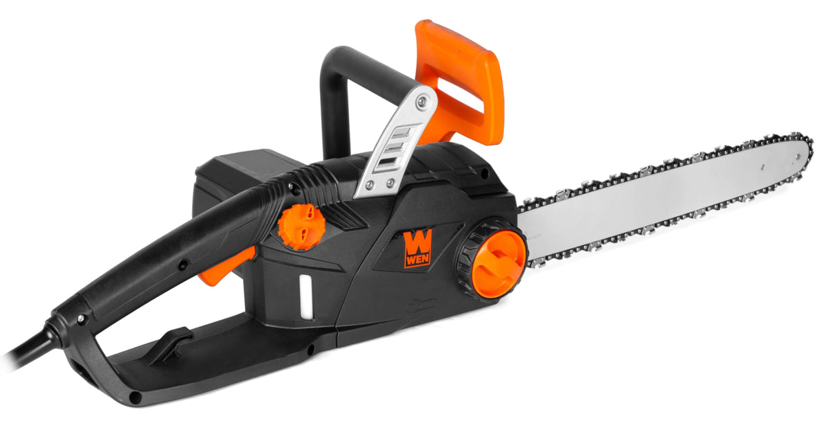 WEN chainsaw auto-oiling system keeps the chain lubricated during use.