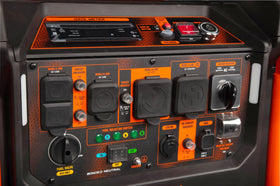 Gas, propane, and natural gas fueling switch on TF1300iX for flexibility.