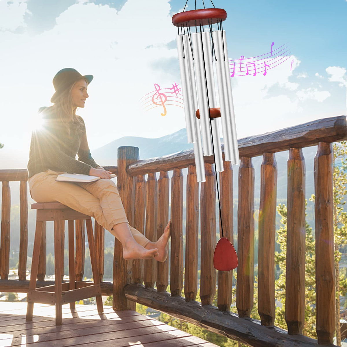 WENANA memorial gift wind chime in gift-ready packaging