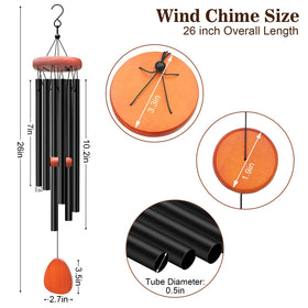 WENANA pine wood catcher adds natural charm and durable wind resonance.